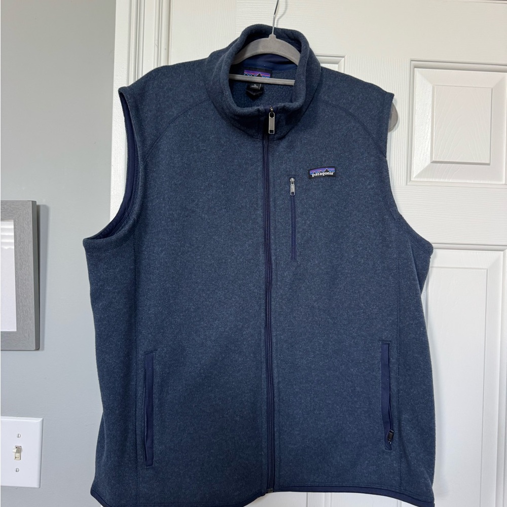 Patagonia Dark Navy Fleece Vest - Full Zip